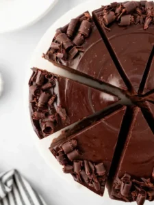 2 Ingredient No Bake Healthier Chocolate Cake (No Flour, Eggs, Butter or Oil)