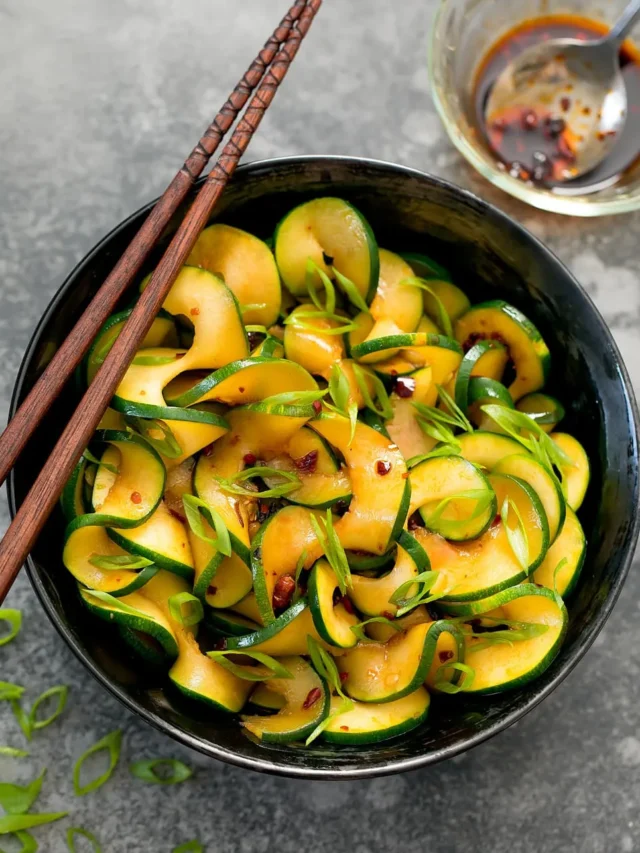 Spicy Szechuan Zucchini Noodles